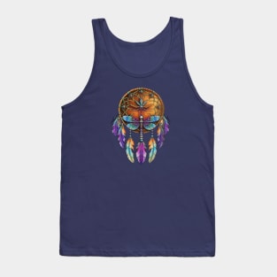 Dreamcatcher Feathers & Dragonflies Tank Top